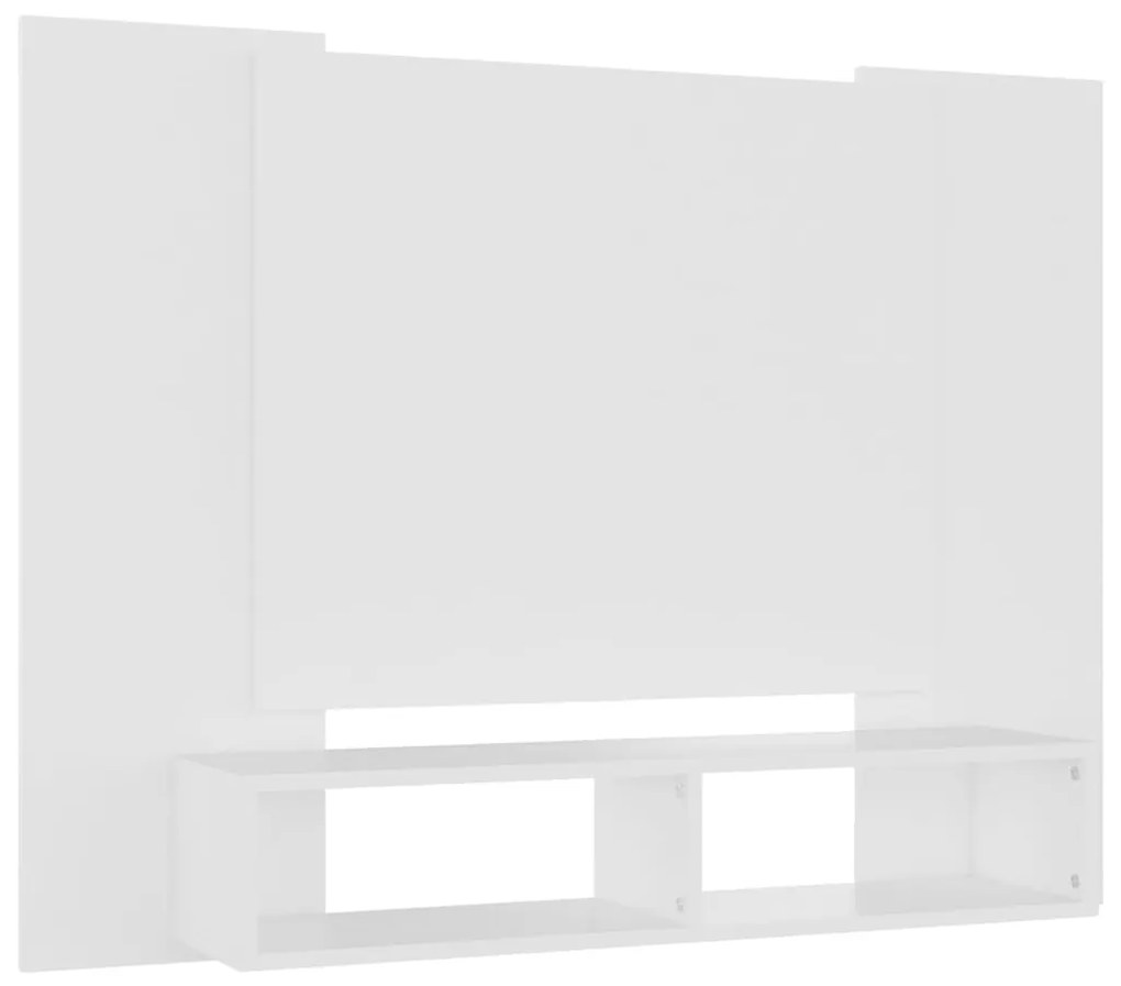 vidaXL Έπιπλο Τηλεόρασης Τοίχου Λευκό 120 x 23,5 x 90 εκ. Μοριοσανίδα