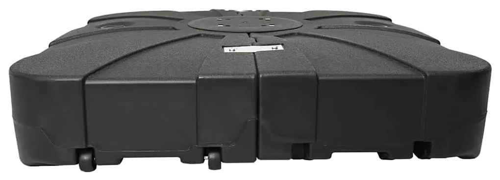 vidaXL Σετ Βάσης Ανεμογεννήτριας 2 pcs Μαύρο 88 x 88 x 19 εκ. Πλαστικό