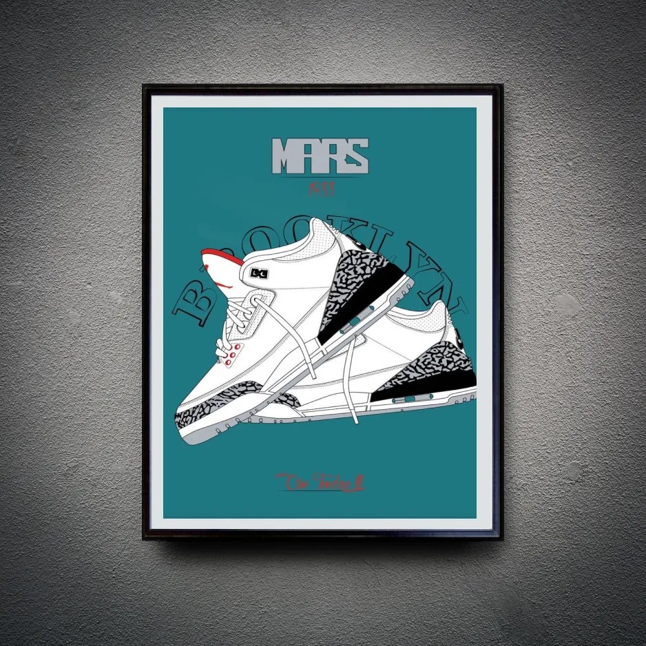 Πόστερ &amp; Κάδρο Sneakers KDS014A 40x50cm  Εκτύπωση Πόστερ (χωρίς κάδρο)