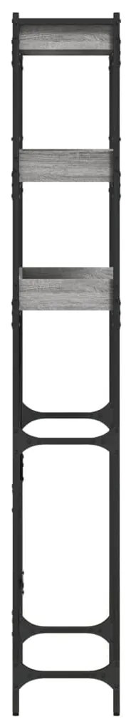 vidaXL Ραφιέρα Πλυντηρίου Γκρι Sonoma 67x25x163 εκ. από Επεξεργ. Ξύλο