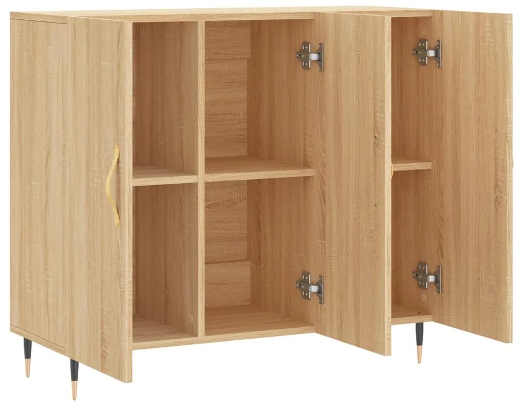 vidaXL Ντουλάπι Sonoma δρυς 90x34x80 εκ. Επεξεργασμένο Ξύλο