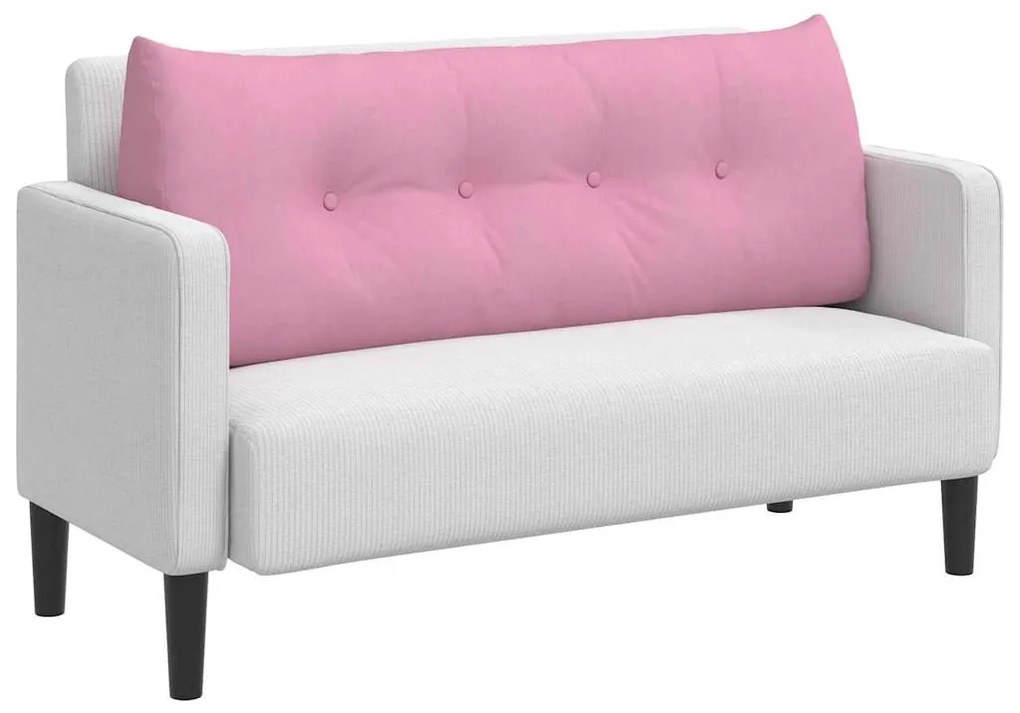 vidaXL Μαξιλάρι Πλάτης Ροζ 120 x 24 x 50 εκ ύφασμα