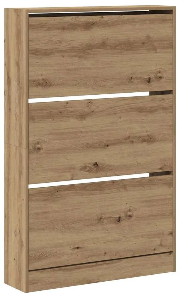 vidaXL Ντουλάπα Παπουτσιών με πόρτα artisan δρυς 80 x 21 x 125.5 cm