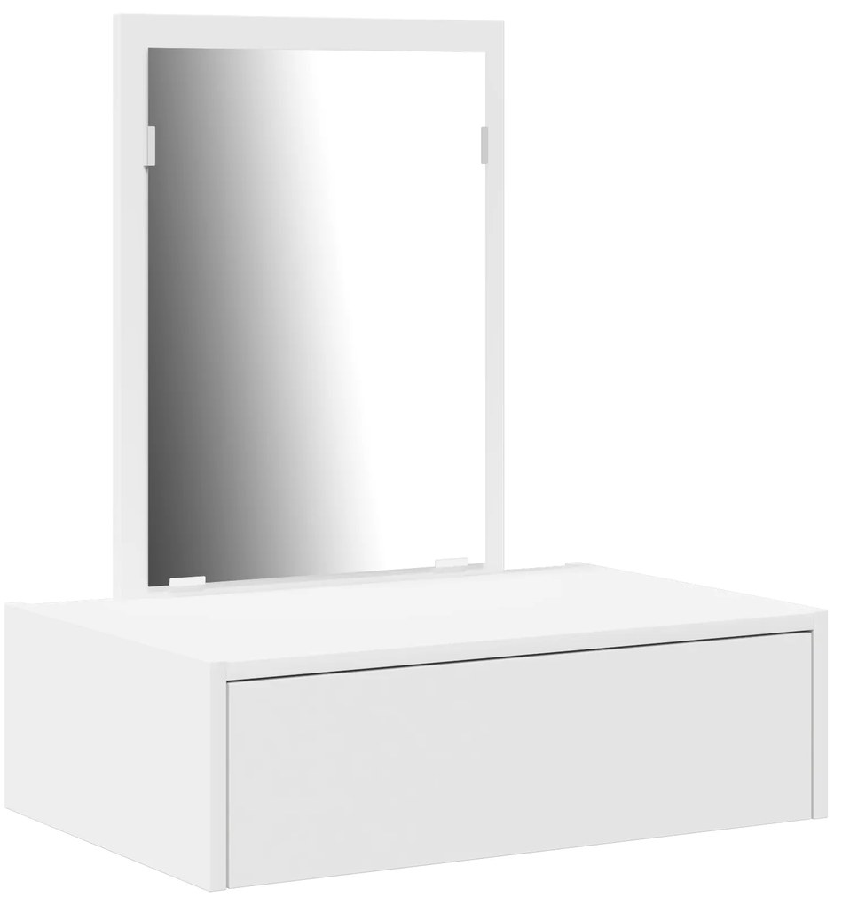 vidaXL Τοίχου Ντύσιμο Τραπέζι Λευκό 60x40x70 εκ.