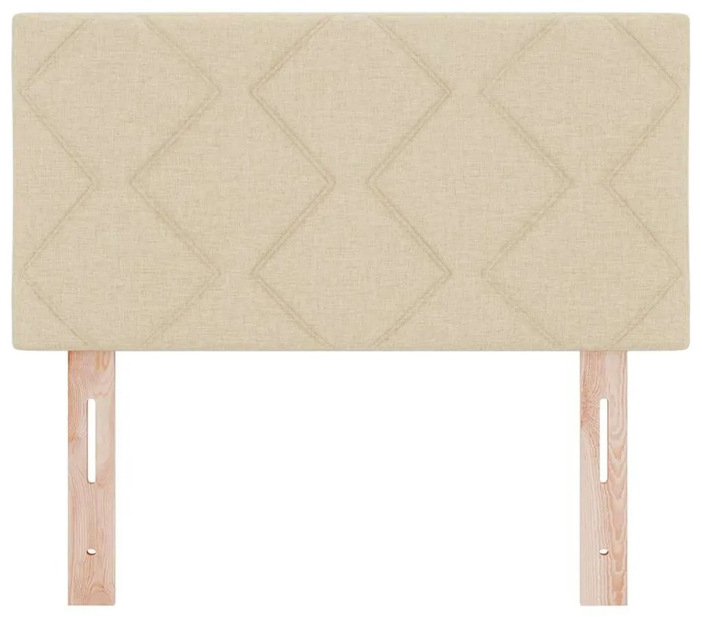 vidaXL Υφασμάτινο Κεφαλάρι Geometric με κεφαλάρι Κρεμ 80 cm ύφασμα