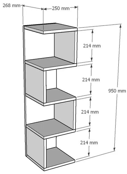 Ραφιέρα επιδαπέδια Pratel σε λευκή απόχρωση 25x27x95 εκ. 25x27x95 εκ.