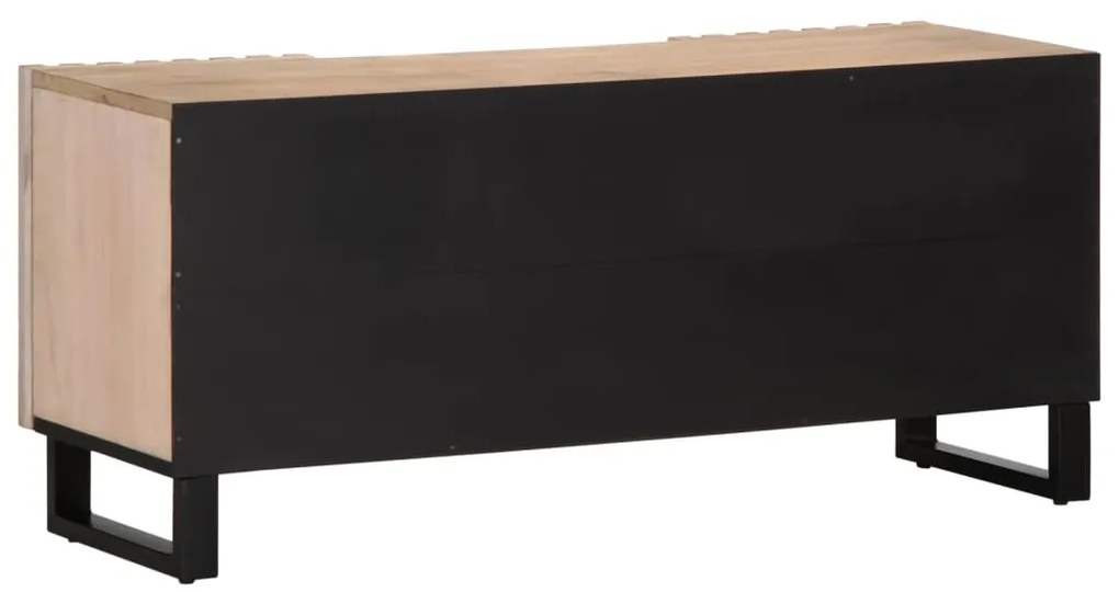 vidaXL Έπιπλο Τηλεόρασης 100x34x46 εκ. από Μασίφ Ξύλο Μάνγκο