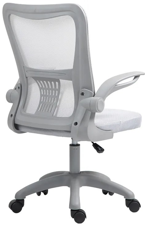 Καρέκλα γραφείου εργασίας Annalise pakoworld mesh γκρι 57x53x100εκ (1 τεμάχια)