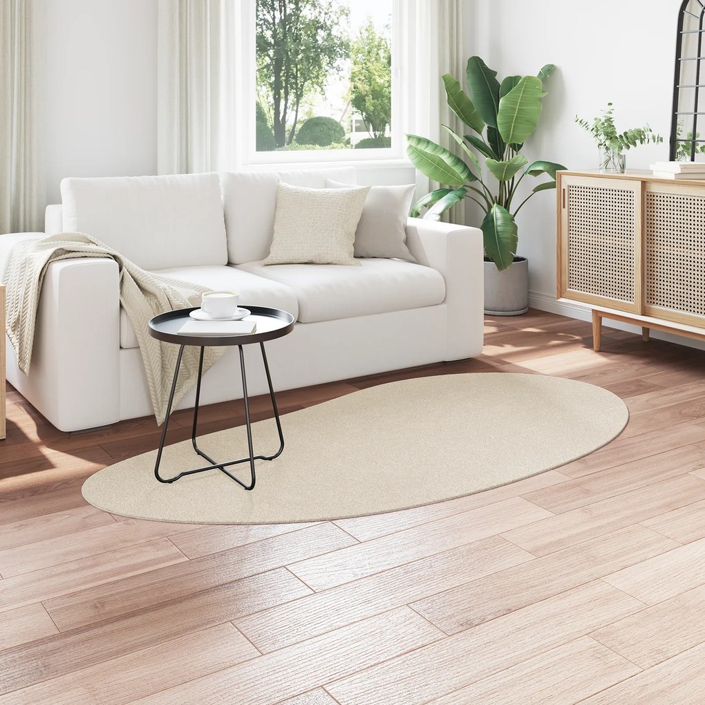 vidaXL Χαλιά Μπεζ 100x200 εκ. Πολυεστέρα Αντιολισθητικό