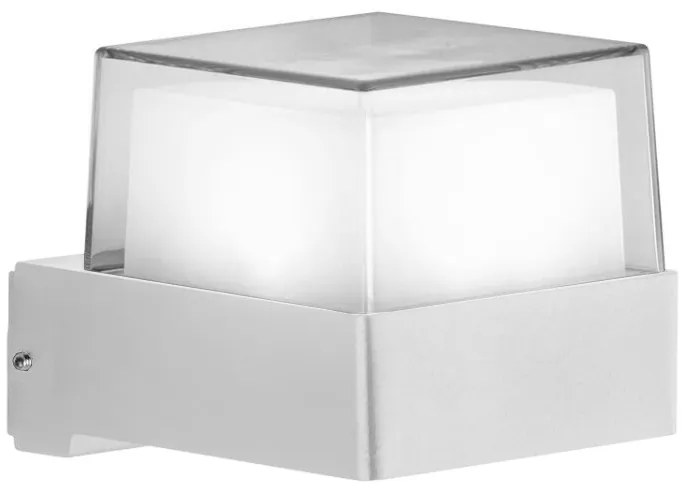 POWERTECH LED φωτιστικό τοίχου HLL-0156, 7W, 4000K, 560lm, IP65, λευκό