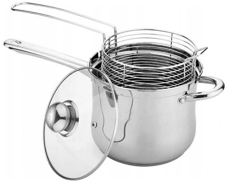 Kinghoff KH 4581, 3.6 l, 18 cm, Πολυστρωματικός πάτος, Επαγωγή, Inox