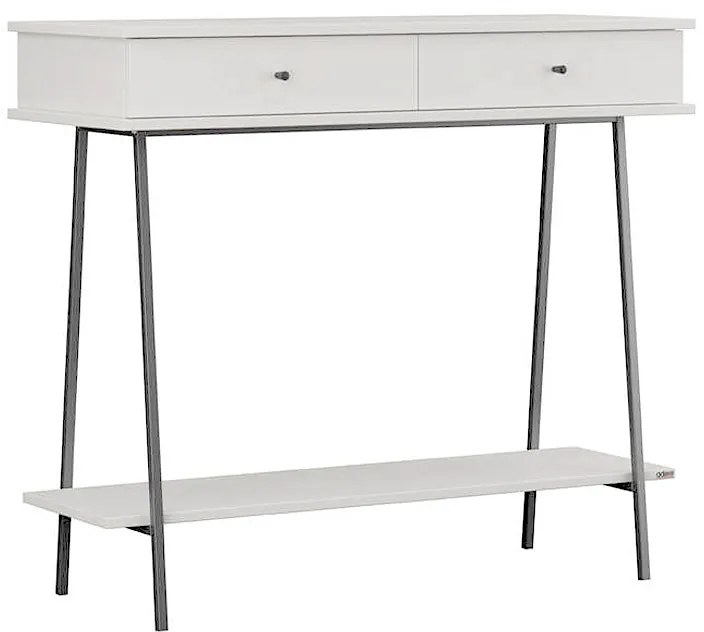 Κονσόλα Elite Megapap χρώμα λευκό του πάγου 100x40x88εκ.