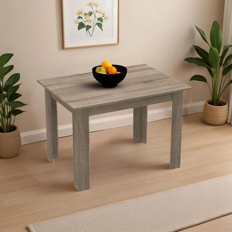 Τραπέζι Manka μελαμίνη σε καρυδί απόχρωση 110x80x77εκ 110x80x77 εκ.