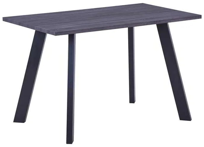 Τραπέζι BAXTER 120x70cm Grey Walnut/Βαφή Μαύρη