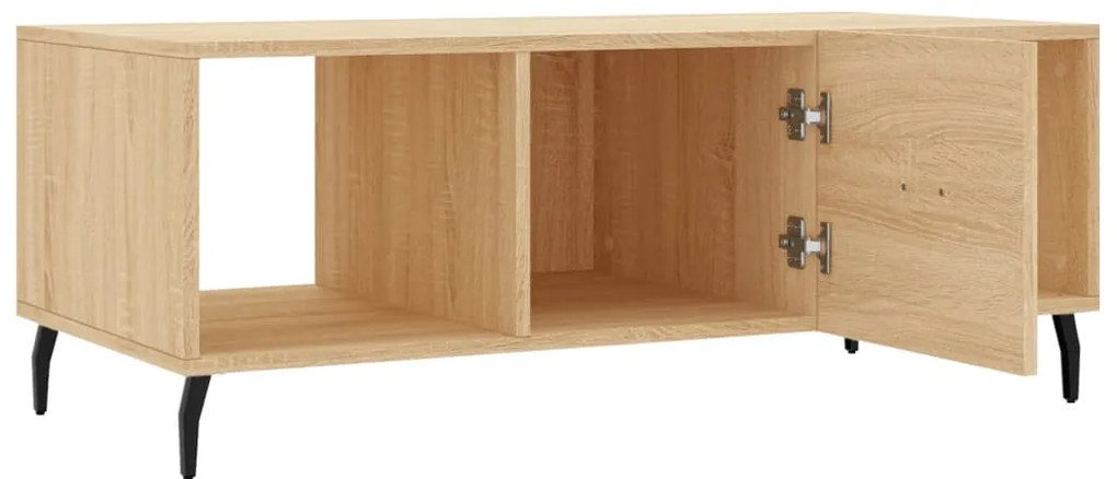 vidaXL Τραπεζάκι Σαλονιού Sonoma Δρυς 102x50x40 εκ. από Επεξεργ. Ξύλο