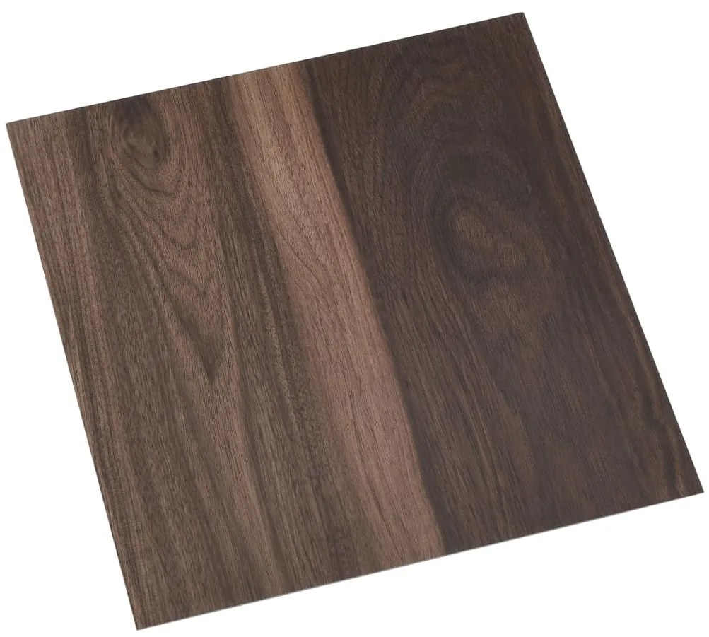 vidaXL Δάπεδο Αυτοκόλλητο Σκούρο Καφέ 20 Τεμαχίων 1,86 μ² από PVC