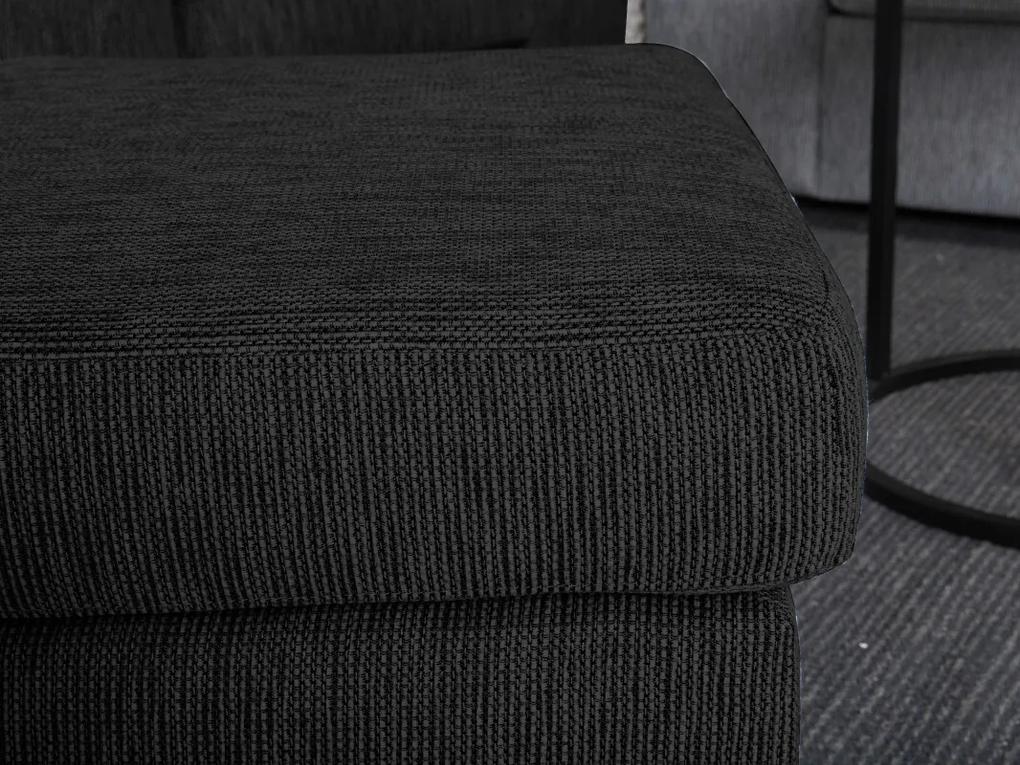 Σκαμπό σαλονιού Scandinavian Choice B113, Μαύρο, 42x50x60cm, Ταπισερί, Πόδια: Ξύλο | Epipla1.gr