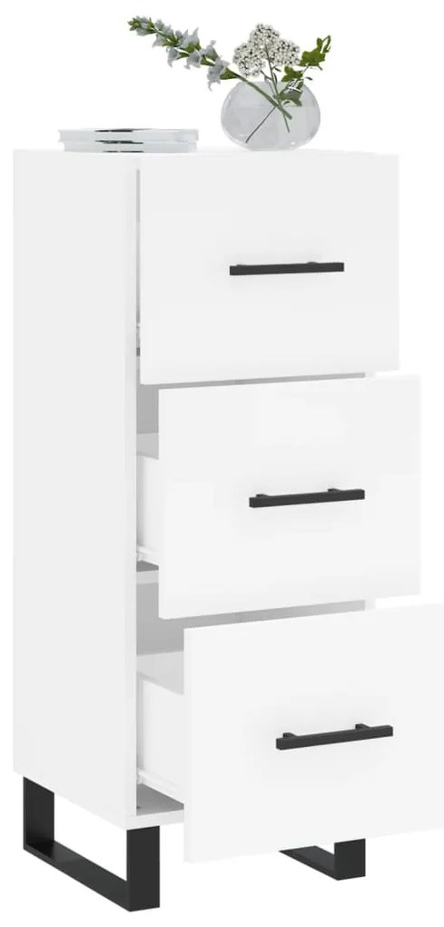 vidaXL Ντουλάπι Λευκό 34,5 x 34 x 90 εκ. από Επεξεργασμένο Ξύλο