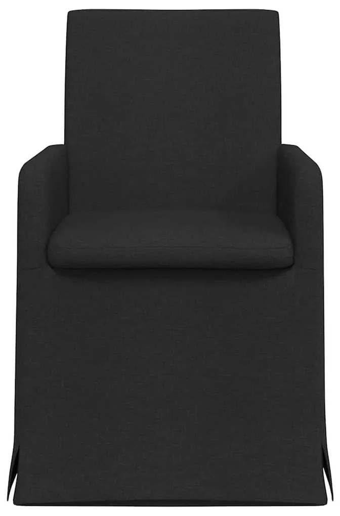 vidaXL Καρέκλες φαγητού 2 pcs Μαύρο 57 x 67 x 95 εκ ύφασμα