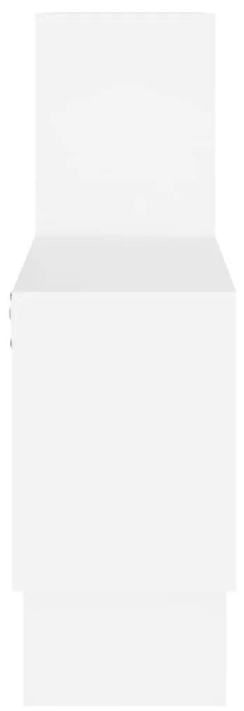vidaXL Ράφι Τοίχου σε Σχήμα Αυτοκινήτου Λευκό 82x15x51 εκ. Μοριοσανίδα
