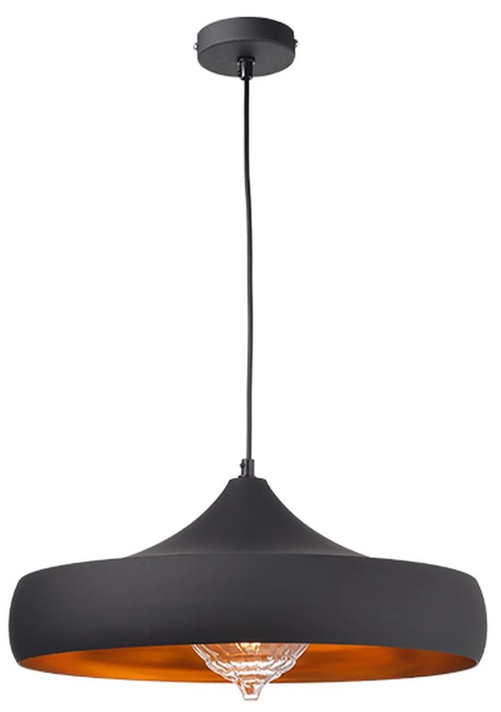 Φωτιστικό Οροφής KS07961PBG Black Metal