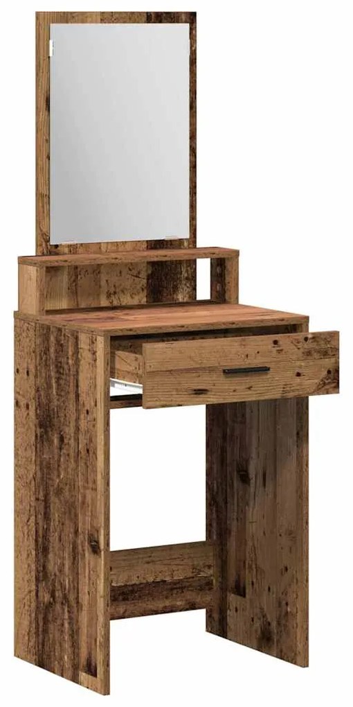 vidaXL Τραπέζι περιποίησης με συρτάρι Παλιό ξύλο 50 x 41 x 140 εκ.