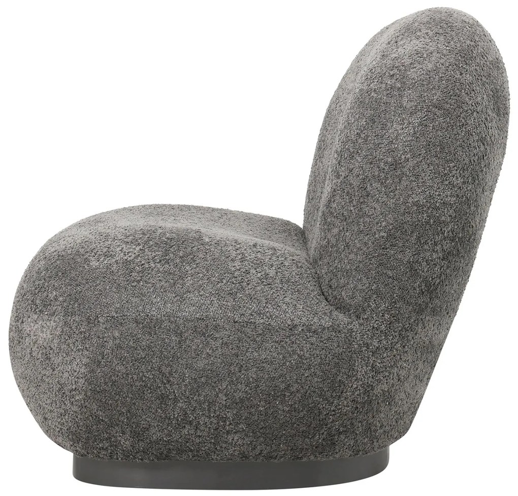 Πολυθρόνα BEANY C9591.01 Γκρί Μπουκλέ Ύφασμα 85x82x77Υ εκ. 85x82x77 εκ.