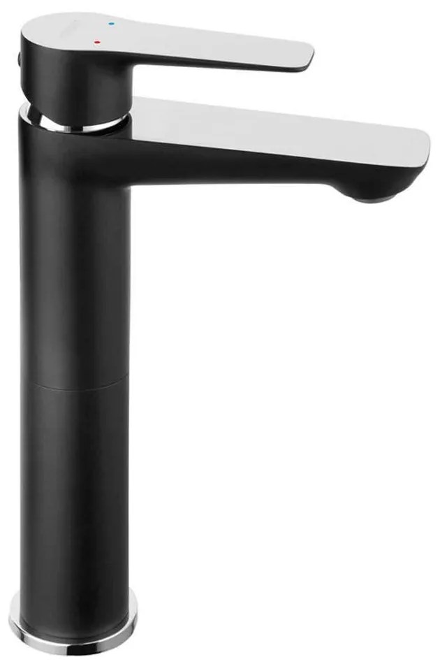 Μπαταρία Νιπτήρος Υψηλή Adore BDR2LBLC Black-Chrome Ferro Metal