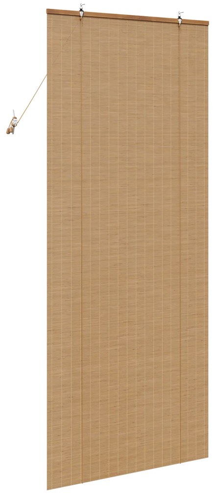 vidaXL Ρολά και Σκίες Παραθύρων Ανοιχτό καφέ 80 x 220 cm Μπαμπού