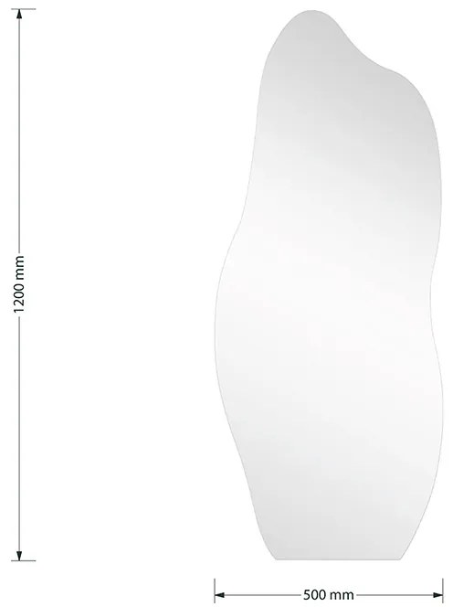 Καθρέπτης Ιrregular 1 pakoworld 50x1x120εκ (1 τεμάχια)