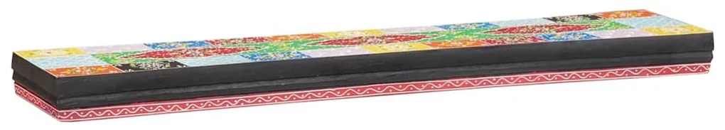 vidaXL Ράφια Τοίχου 3 pcs Πολύχρωμο 100 x 20 x 6 cm Στερεό ξύλο μάνγκο