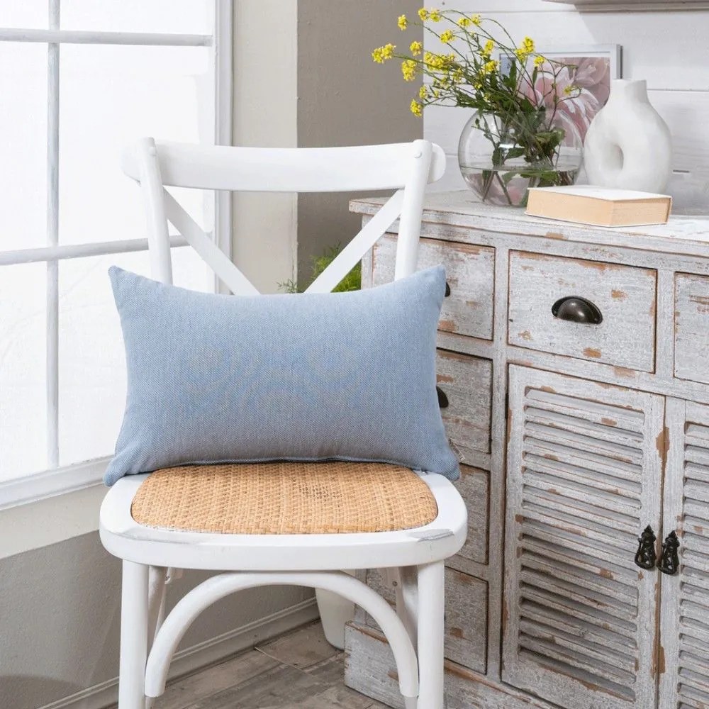 Μαξιλαροθήκη Διακοσμητική Ostia 05 Blue Teoran 30X50 Cotton-Polyester