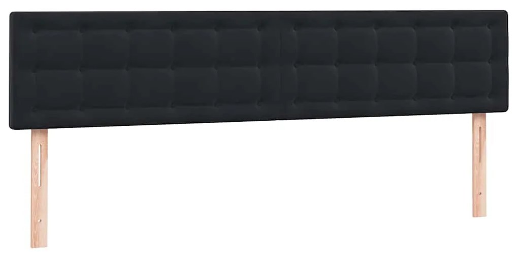 vidaXL Box Spring Κρεβάτι με στρώματα Μαύρο 180x210 cm Velvet