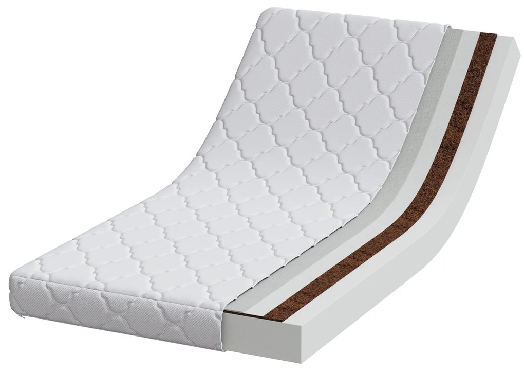 vidaXL Στρώμα Λευκό 120 x 60 cm Pěna