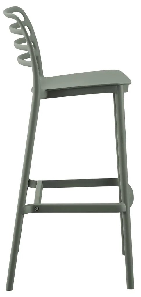 ΣΚΑΜΠΟ BAR ΠΟΛΥΠΡΟΠΥΛΕΝΙΟΥ SNOD  OLIVE GREEN 37,2x50x101,5Υεκ. 37.2x50x101.5 εκ.