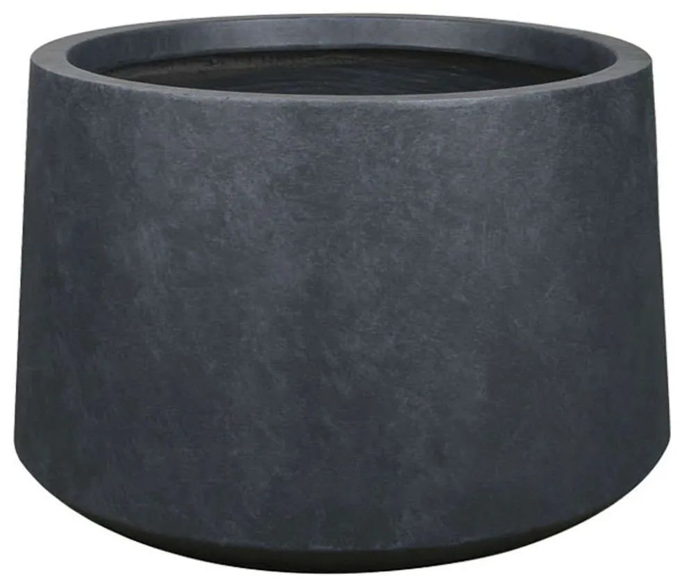 Κασπώ Πήλινο Marble 06-00-23212-L Φ52x38cm Black Marhome Πηλός