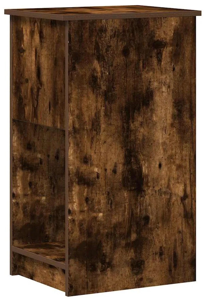 vidaXL Βάση πύργου υπολογιστή με συρτάρι Καπνιστή Δρυς 35x45x77 εκ.