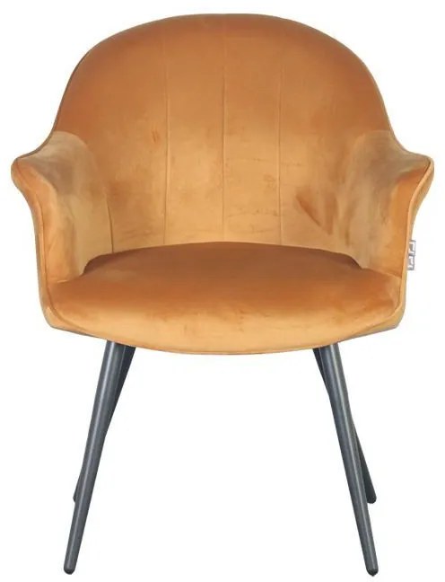 Πολυθρόνα Τραπεζαρίας C-985 Fylliana Μουσταρδί 65x65x83εκ. 2αδα 65x65x83 εκ.