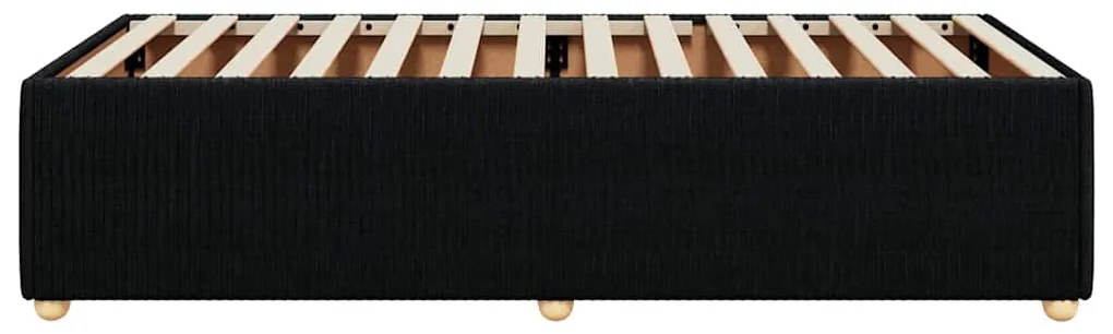 vidaXL Πλαίσιο Κρεβατιού Μαύρο Single Υφασμάτινο