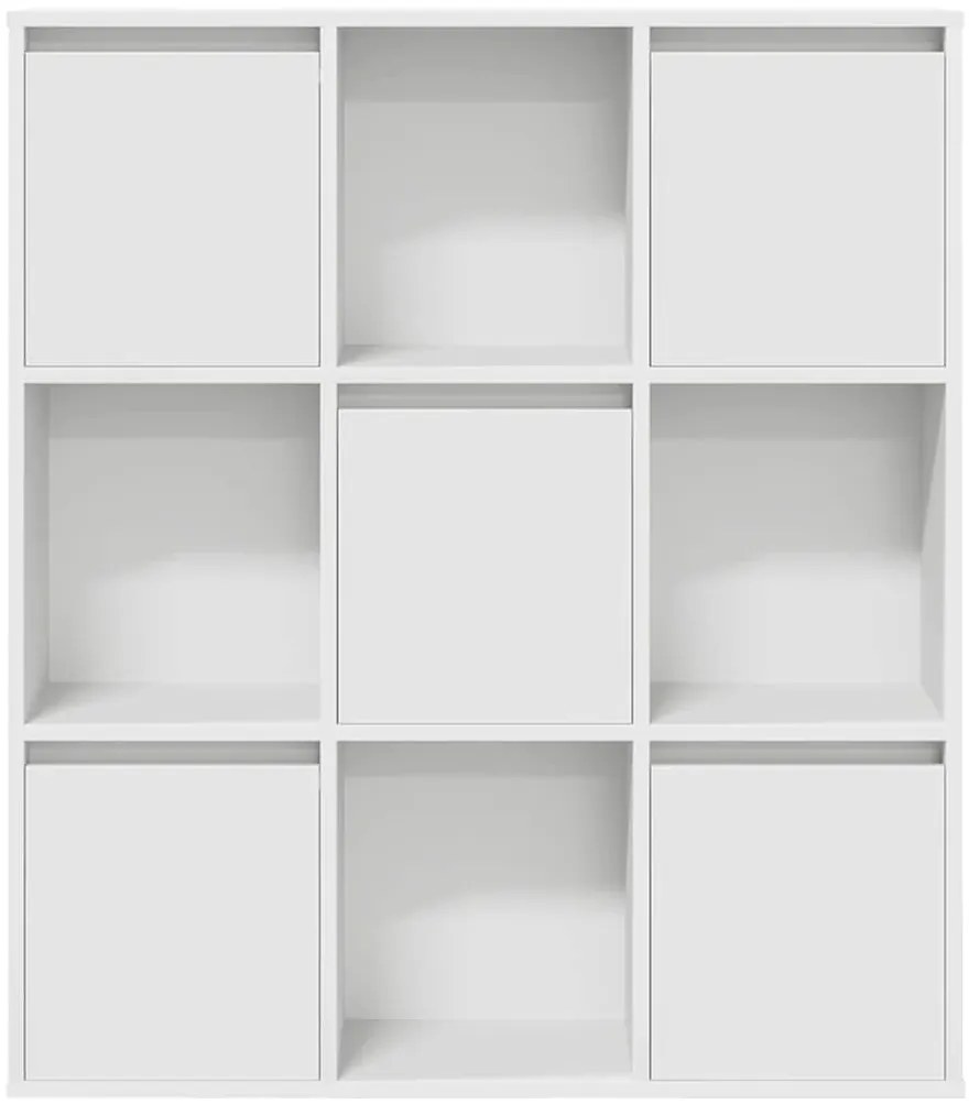 vidaXL Βιβλιοθήκη Λευκή 89x24x101,5 εκ. από Επεξεργασμένο Ξύλο
