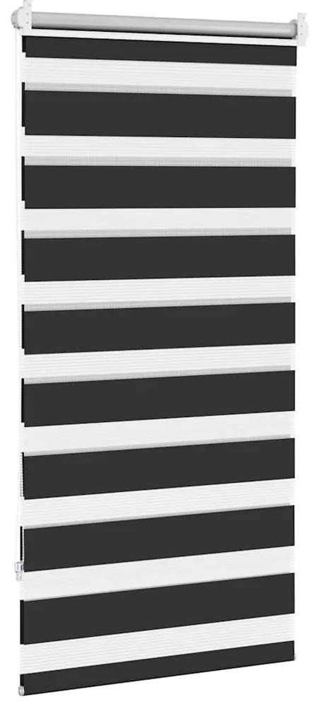 vidaXL Σύστημα Σκίασης Ρόλερ Zebra Μαύρο 80 x 150 εκ.