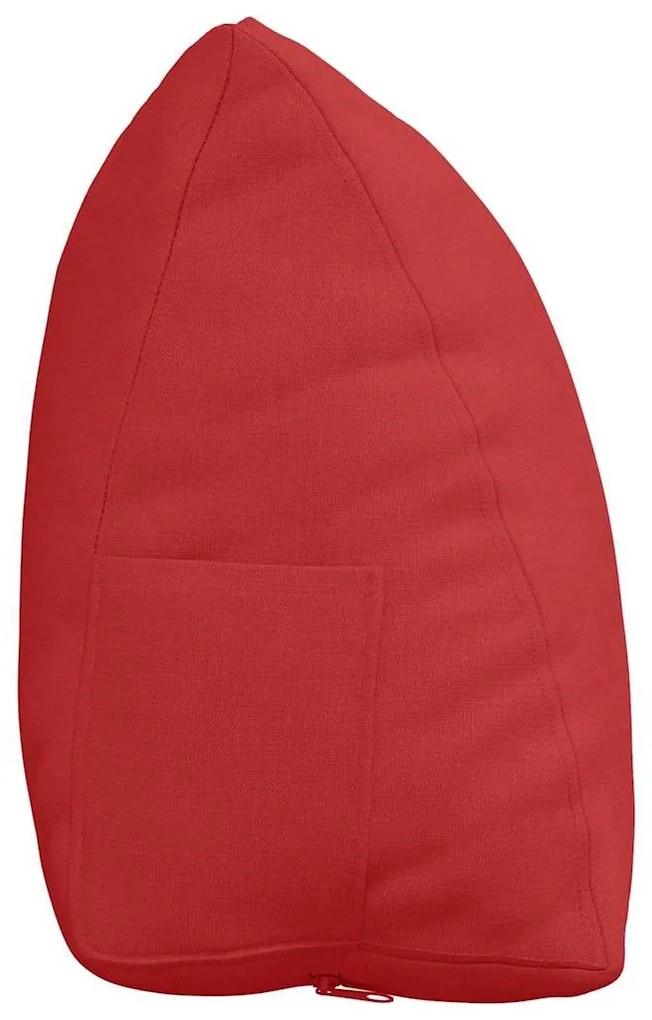 vidaXL Μαξιλάρι Πλάτης Κόκκινο 45 x 20 x 35 εκ. ύφασμα