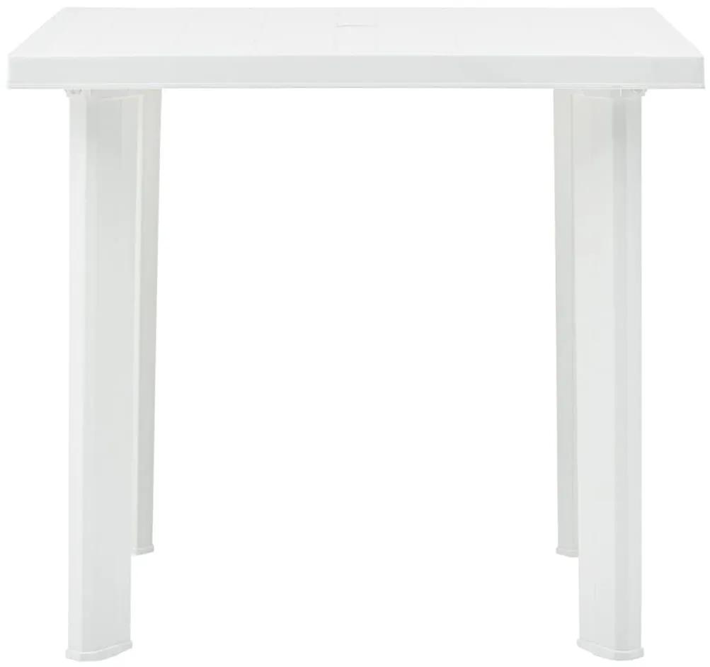 Τραπέζι Κήπου Λευκό 80 x 75 x 72 εκ. Πλαστικό - Λευκό