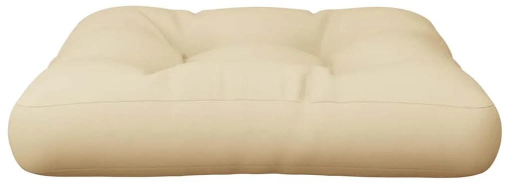 vidaXL Μαξιλάρι Παλέτας Μπεζ 60 x 61.5 x 10 εκ. Υφασμάτινο