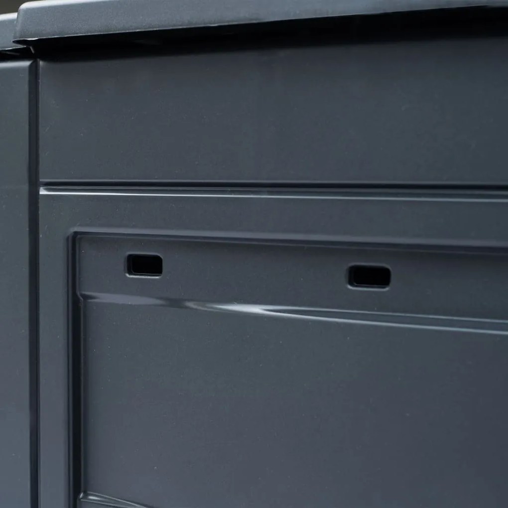 vidaXL Κομποστοποιητής Κήπου Γκρι 60 x 60 x 73 εκ. 260 Λίτρα