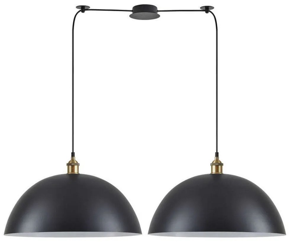 Φωτιστικό Οροφής Magnum 77-8702 50x31,5cm 2xE27 60W Bronze-Black Homelighting