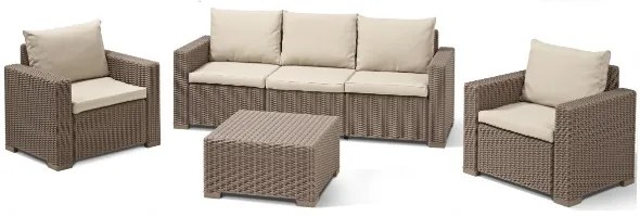 METAX-24 California-3 Lounge Set Cappuccino*  0. x 0. x 0. metax-01-00-1799