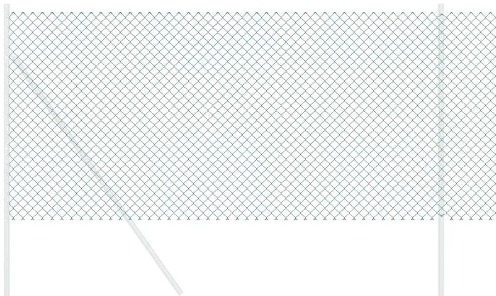vidaXL Συρματόπλεγμα περίφραξης Πράσινο 25 x 0.4 m Μέταλλο