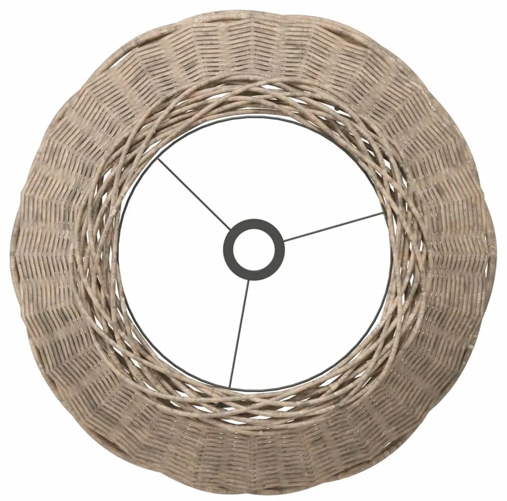 vidaXL Καπέλο Φωτιστικού Οροφής Καφέ Ø50x30 εκ. από Wicker