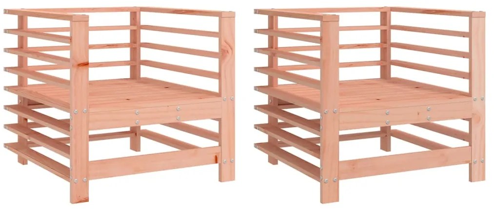 vidaXL Καρέκλες Κήπου 2 τεμ. από Μασίφ Ξύλο Ψευδοτσούγκας